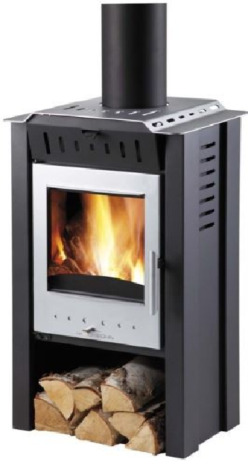 HAAS and SOHN HARTOLA krbová kamna 2-6,3kW antracit stříbrná
